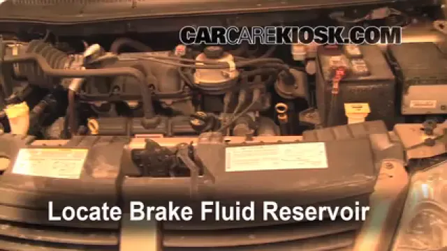 2007 Dodge Grand Caravan SXT 3.8L V6 Liquide de frein Ajouter du liquide